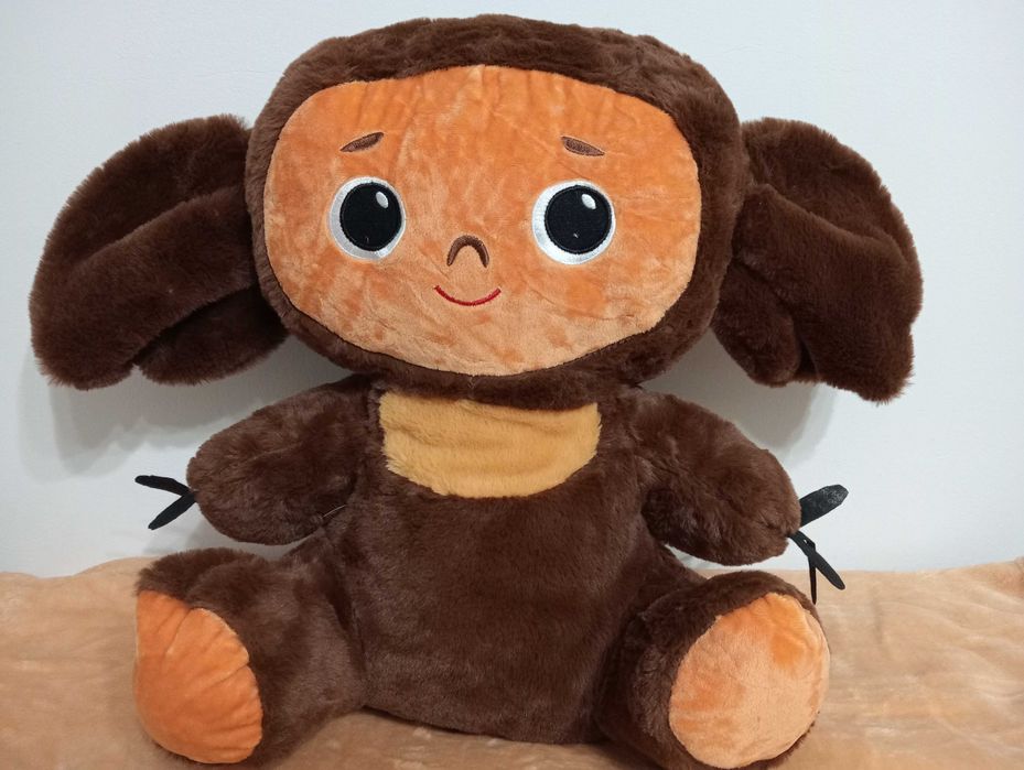 Małpka Cheburashka przytulanka z ukrytym kocykiem 160/100cm.