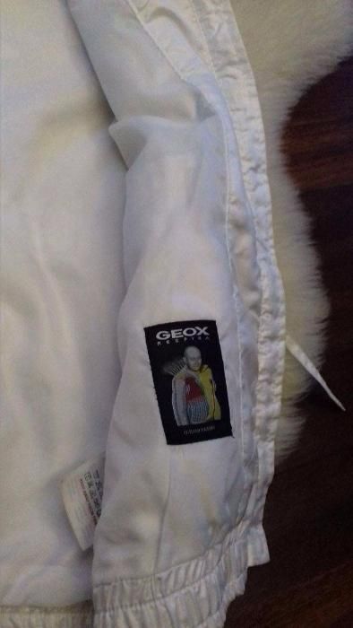 Parka branca da Geox Primavera / verão