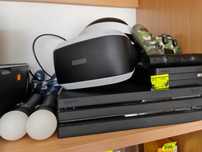 Playstation 4 + VR + 2x kontroler, 1x PAD