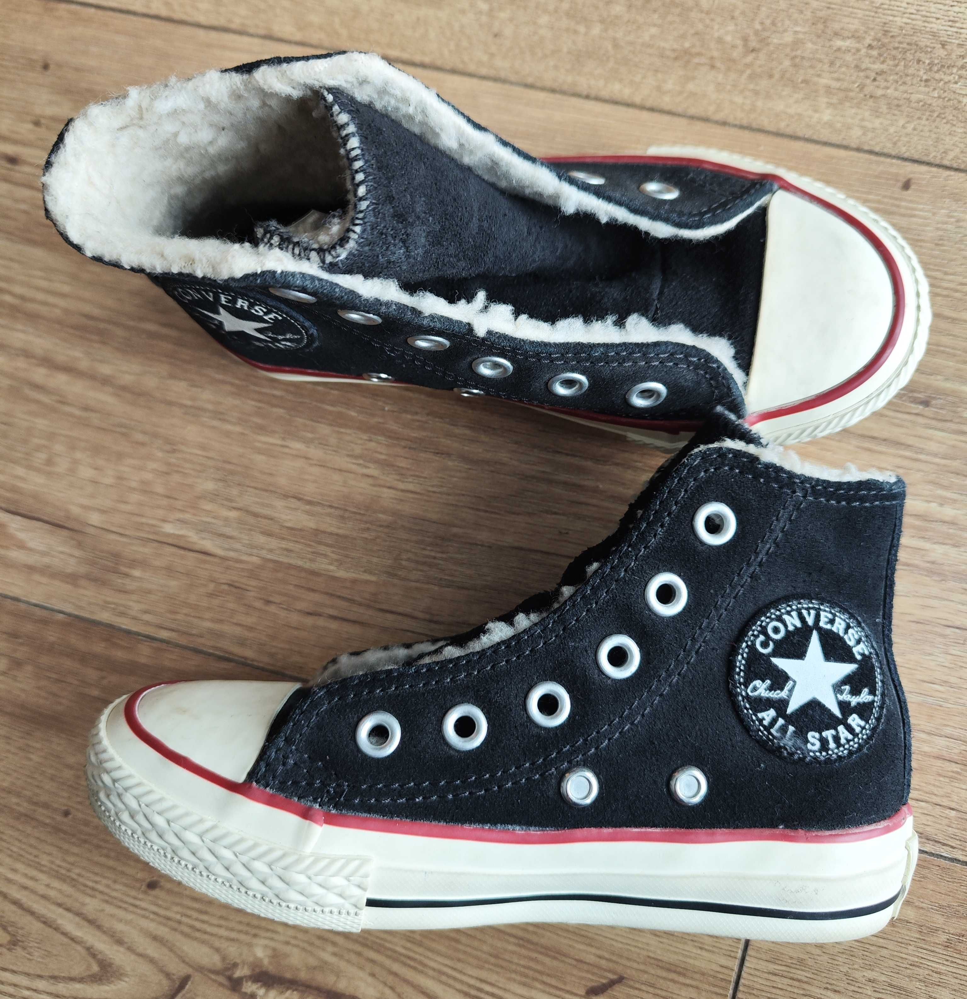 Trampki ocieplone Converse dla dzieci jak nowe