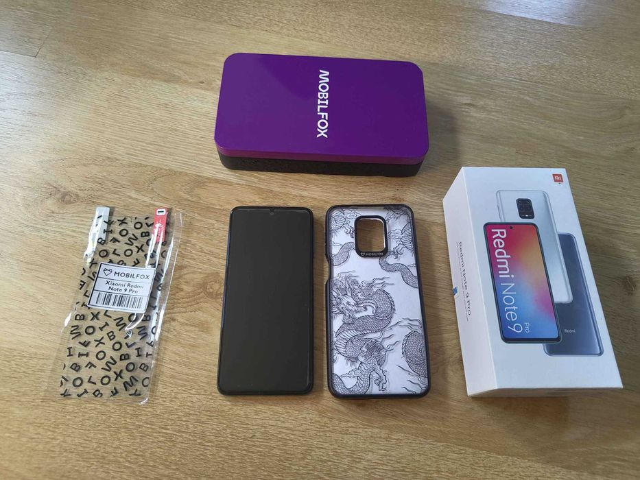 Telefon Xiaomi Redmi Note 9 Pro + etui + szybka