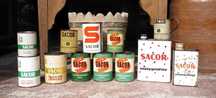 Latas de óleo vintage Sacor petroliana coleccionáveis