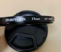 Filtr Marumi UV HAZE 77mm + dekielek 77 mm.