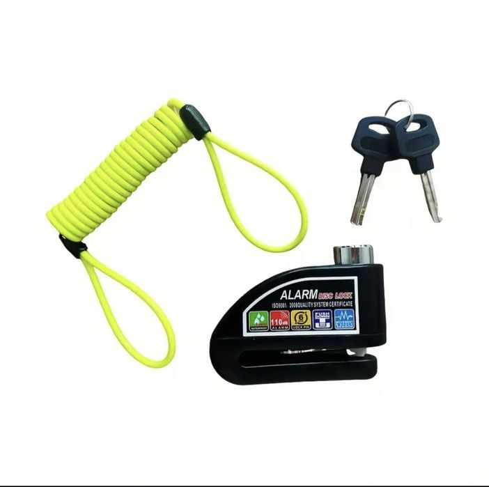 Cadeado com alarme para moto