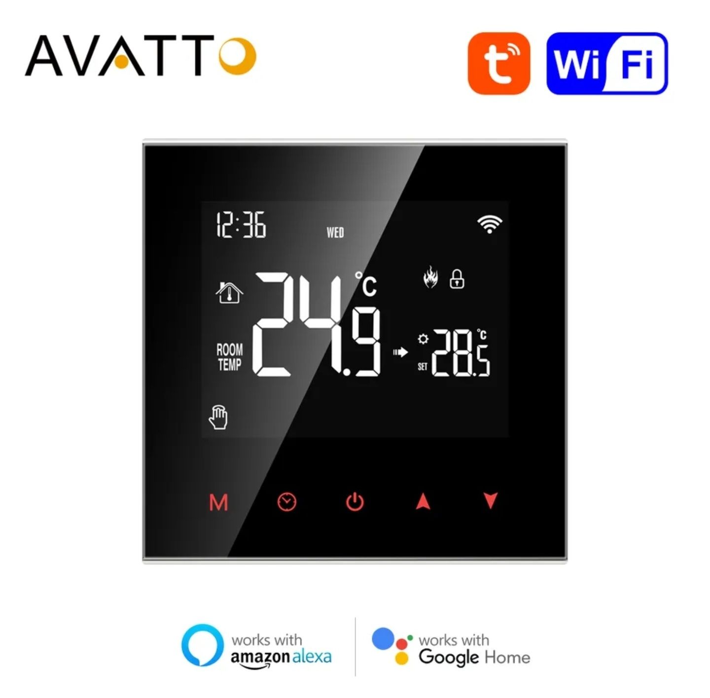 Кімнатний регулятор температури  ,термостат AVATTO Tuya Wi -Fi Smart