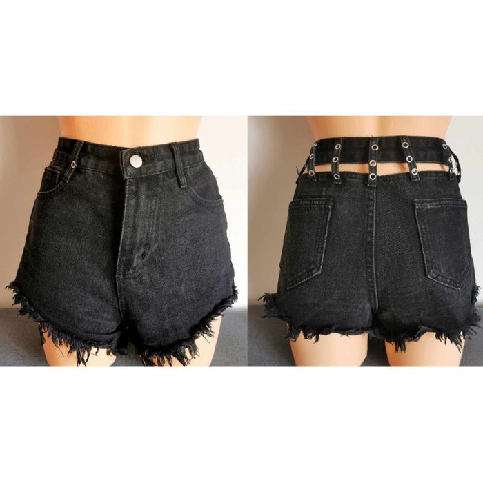 Spodenki szorty damskie z wycięciami