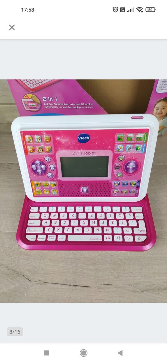 Vtech 2-w-1 Komputer Tablet dziecięcy JĘZYK NIEMIECKI

Z wyst