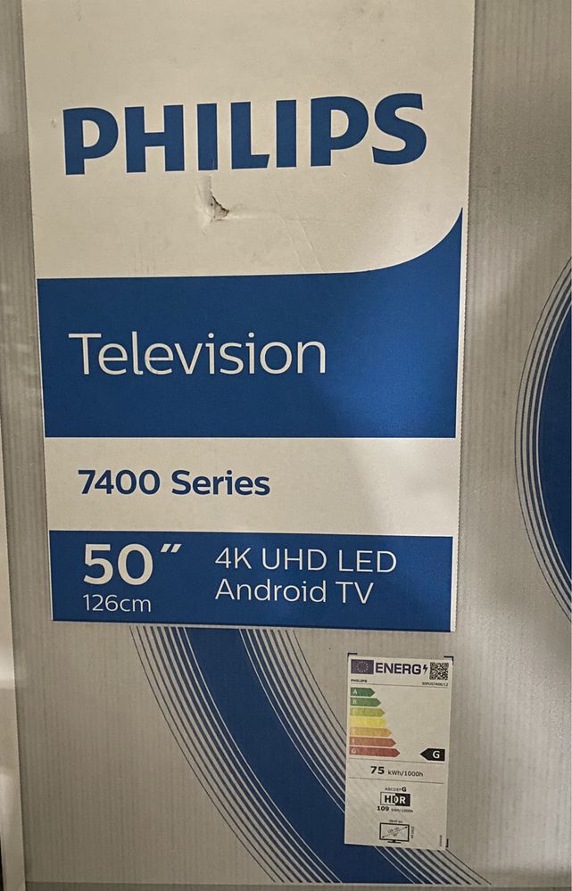 LCD Philips 7400 Series 50’’ 4K UHD LED Android TV