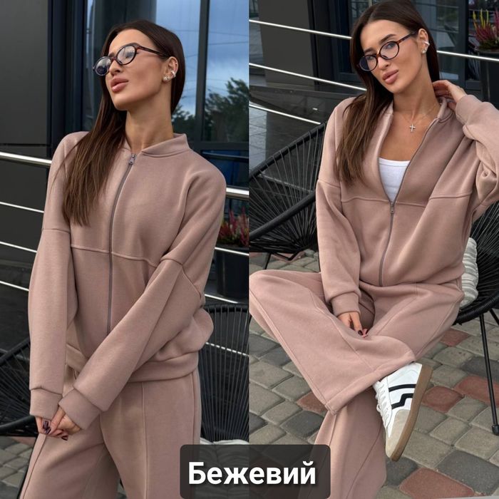 ‼️Жіночий костюм на ФЛІСІ в стилі ZARA. Р: 42-46, 48-52