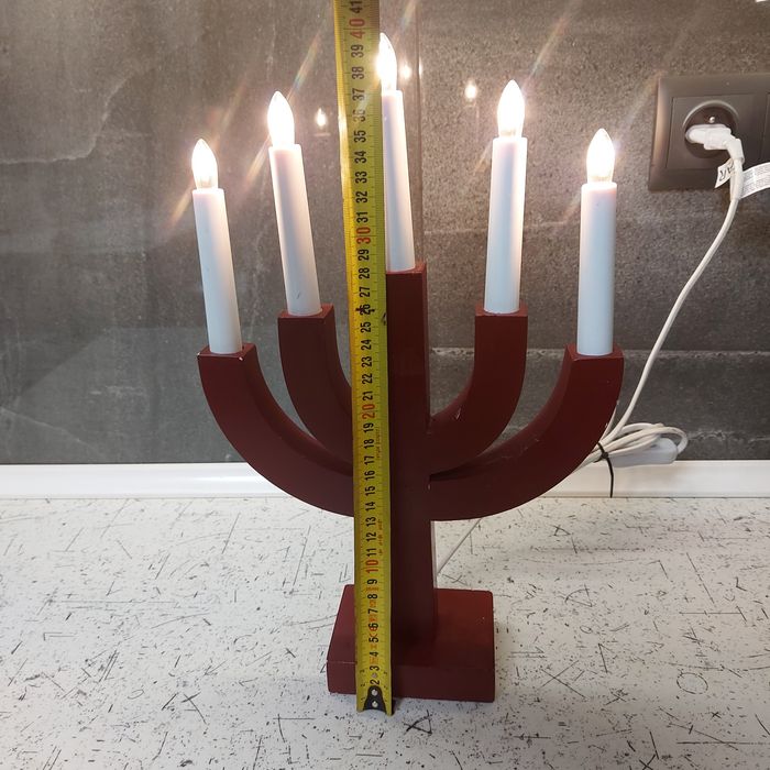 Świecznik drrwniany świąteczny adwentowy