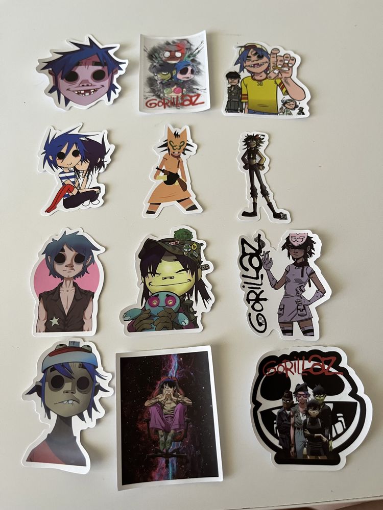 54 Stickers Gorillaz Banda