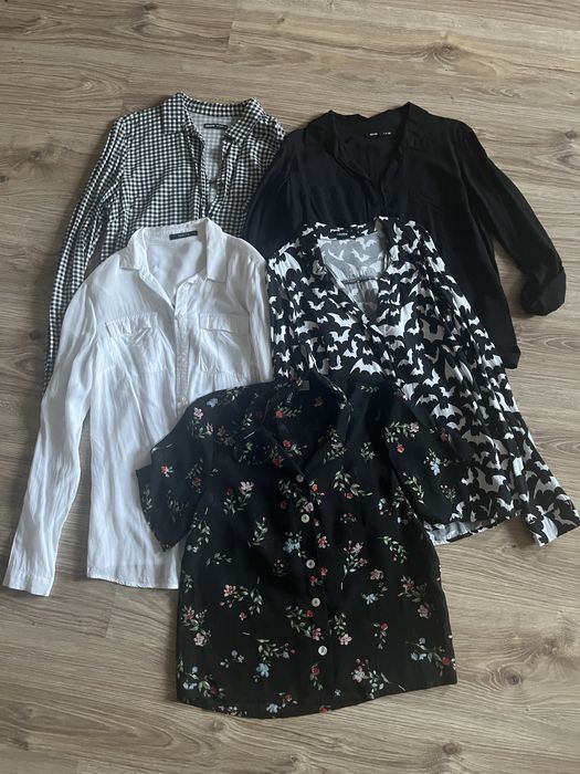 Zestaw 5 koszul damskich Sinsay Cropp Mohito H&M