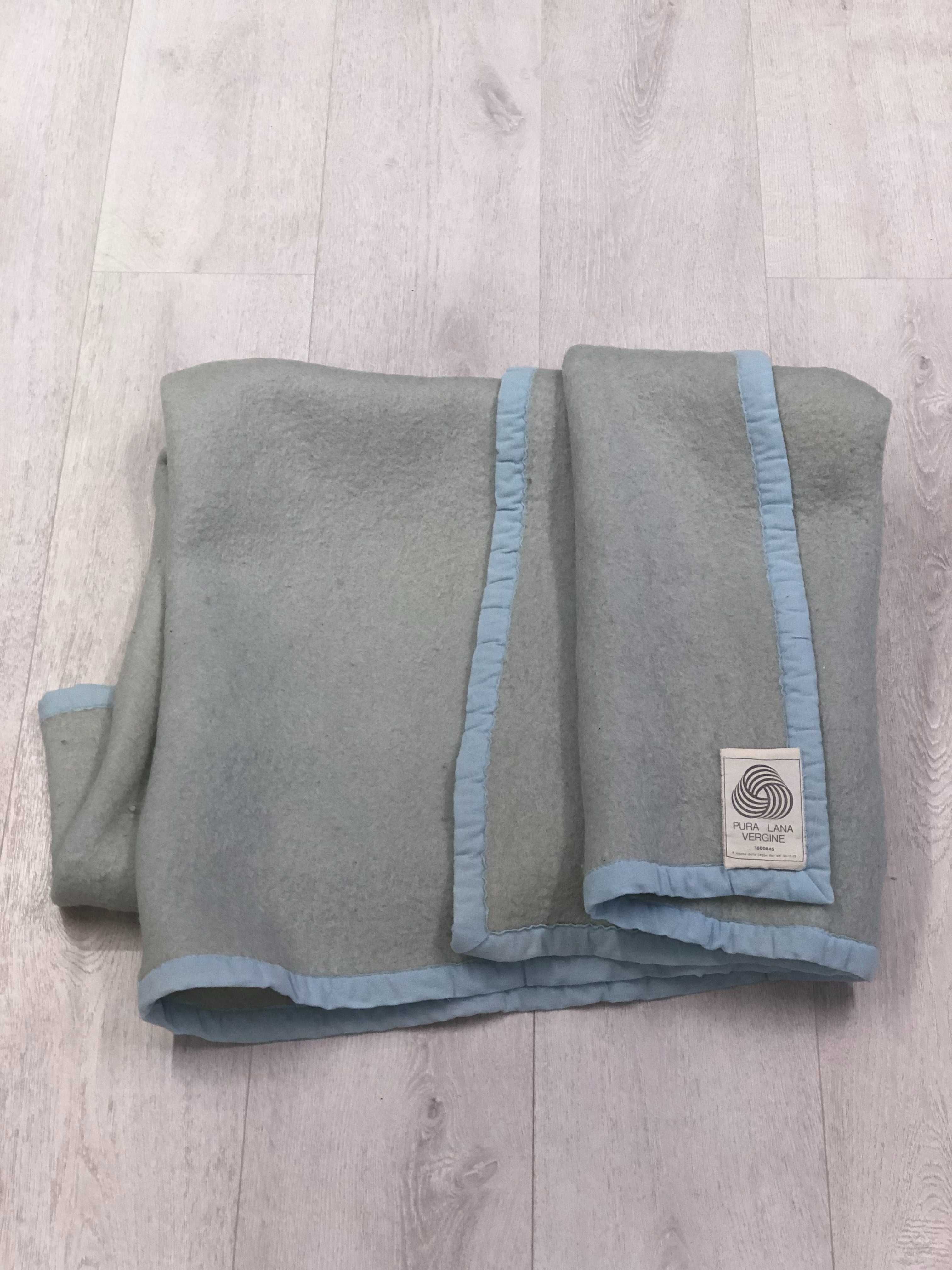Итальянское шерстяное одеяло, 1.9м на 1.4м