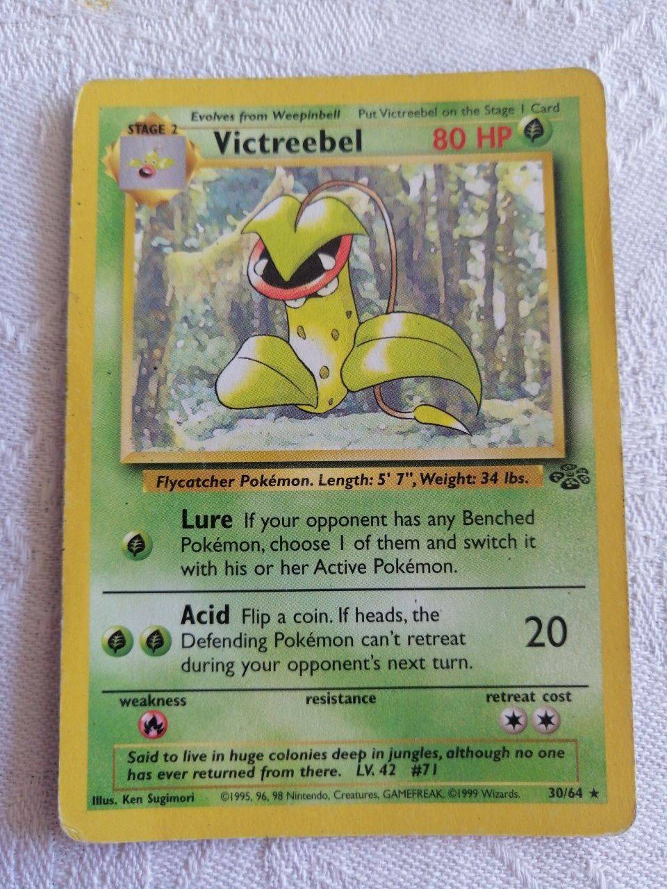 Carta pokemon victreebel