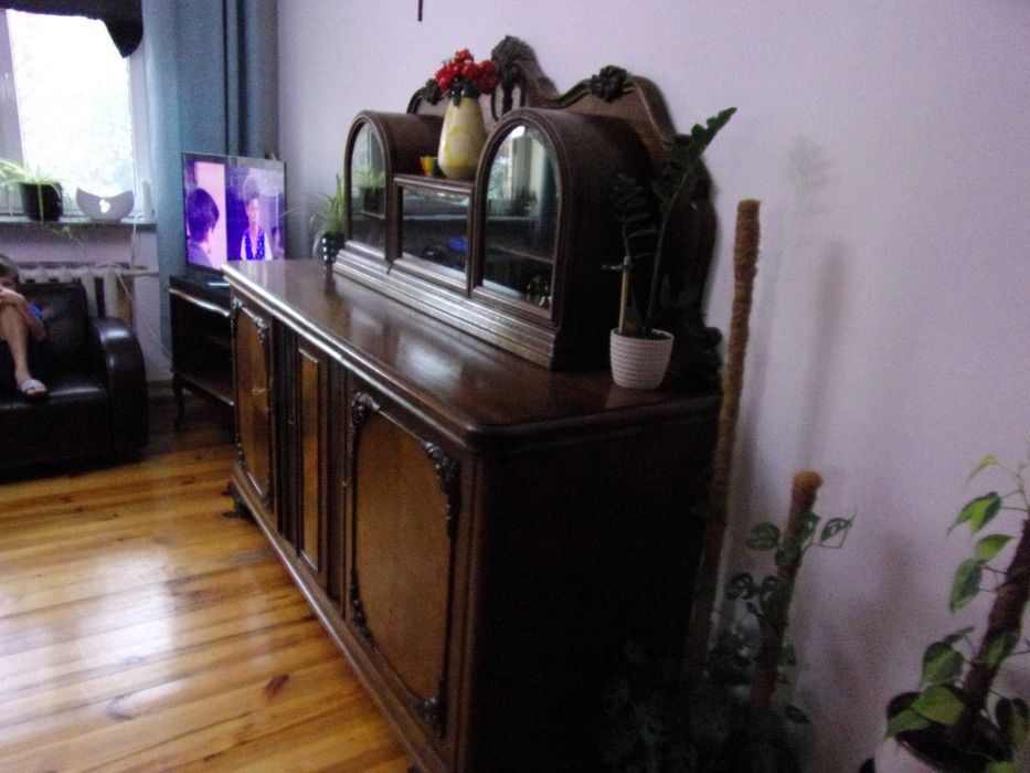 piękny duży zabytkowy kredens wym 210x194cm po renowacji