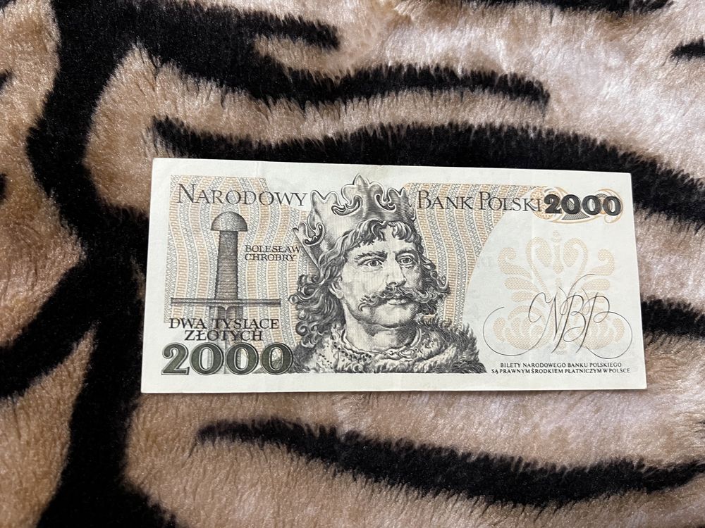 Polski banknoty 2000 zl 1979 r seria AR prl antyki