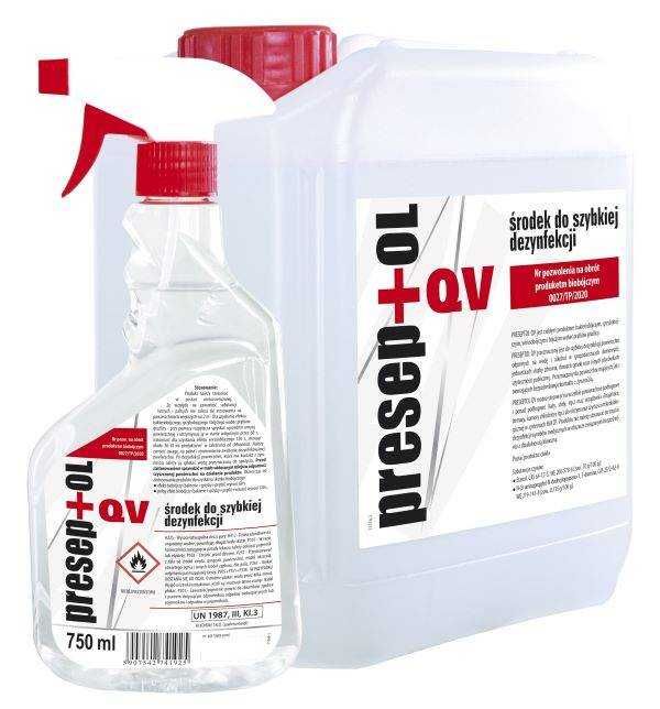 Płyn Środek do dezynfekcji z rozpylaczem 0,75L 750ml PRESEPTOL QV