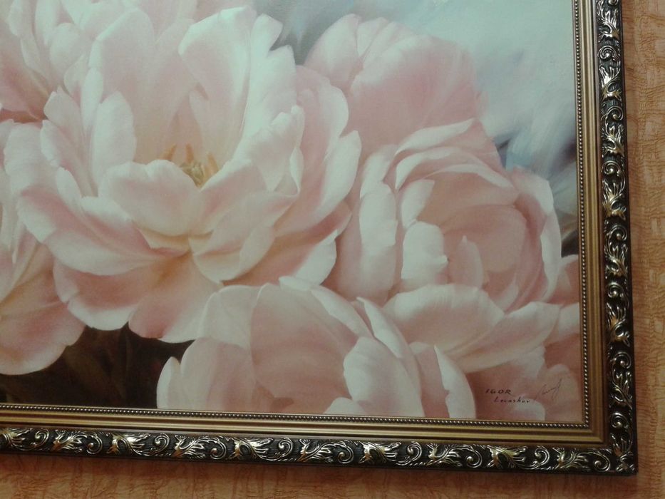 Картина  - "Прекрасные пионы". Размер 58х78