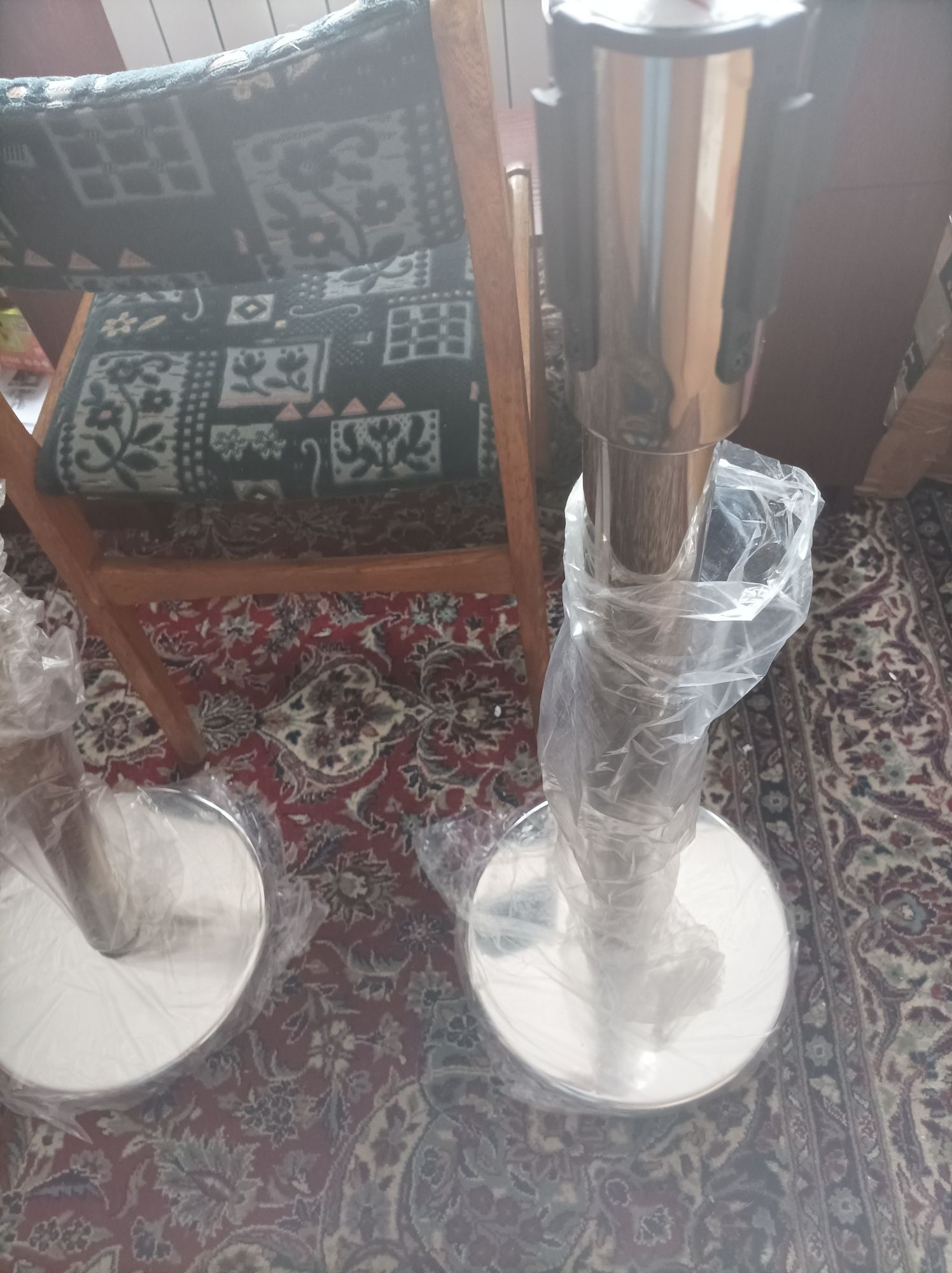 Słupki odgradzające barierka 90cm taśma 2m