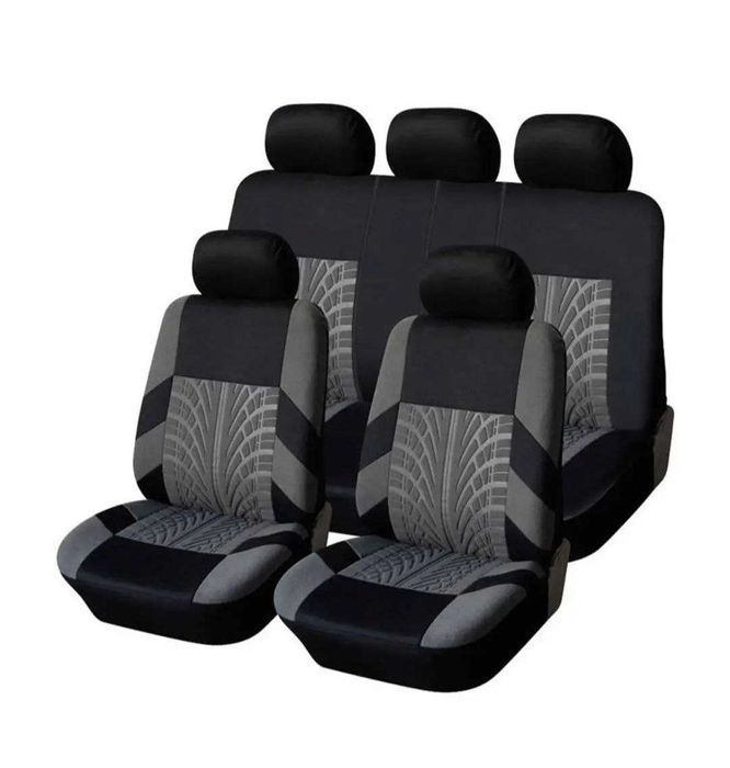 Універсальні авточохли для вашого автомобіля  Чорний з сірим