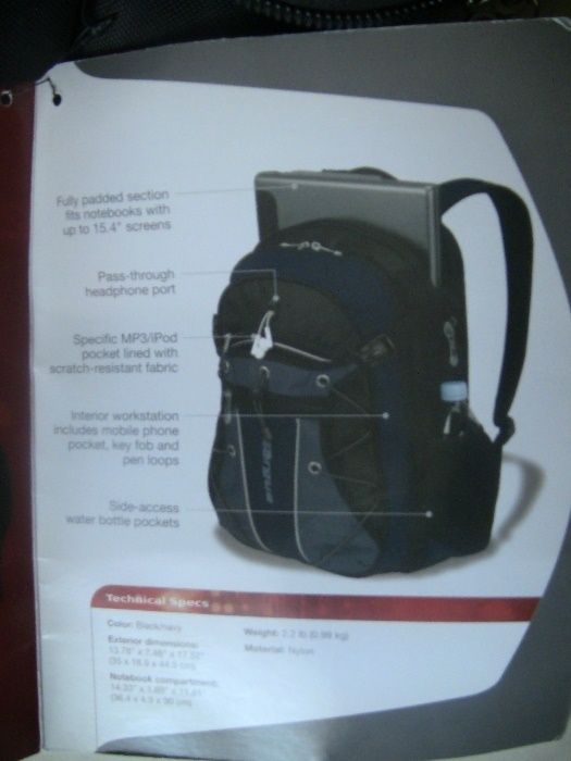 Рюкзак для ноутбука TARGUS