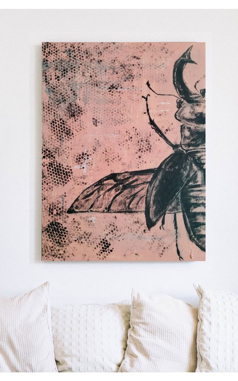 Pintura sob tela "o escaravelho"