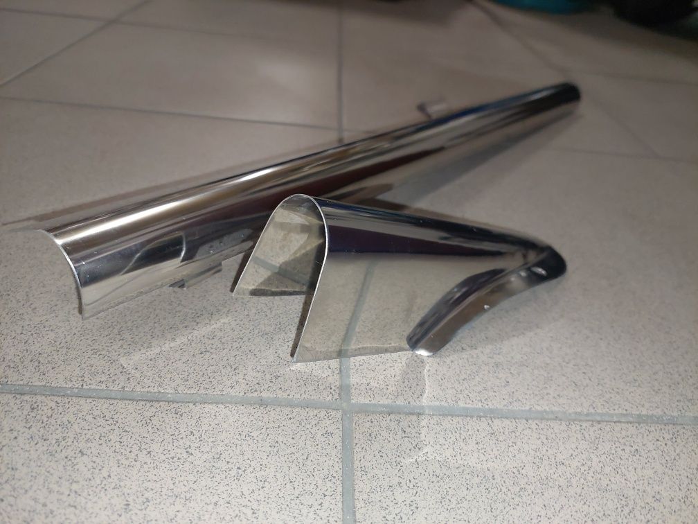 Oslony łańcucha inox kpl wsk 125 jak chrom