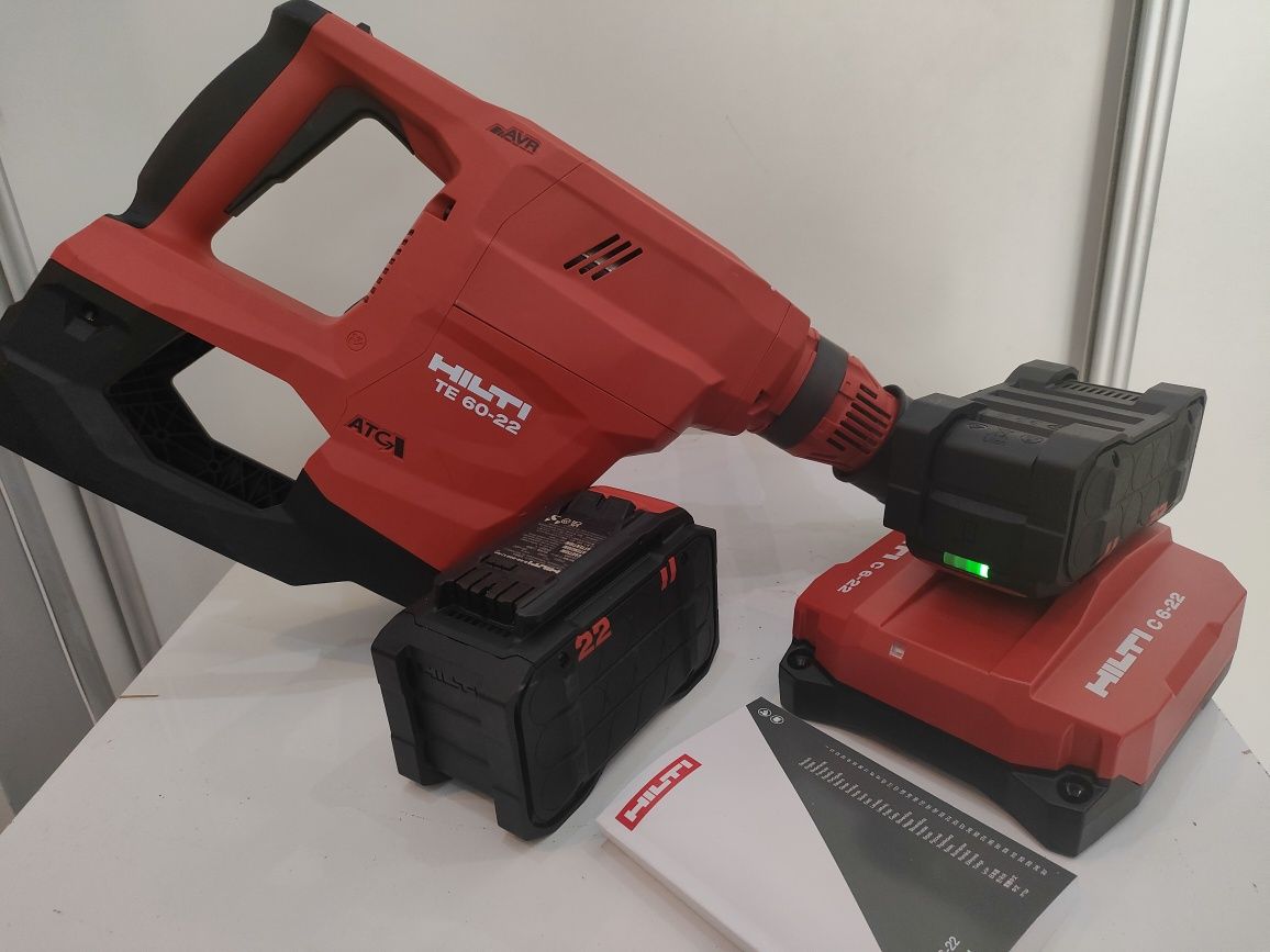 HILTI TE 60-22 ATC AVR Aku młotowiertarka SDS-Max NOWA 2xaku 23r