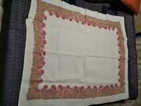 Obrus lniany babciny 157x137