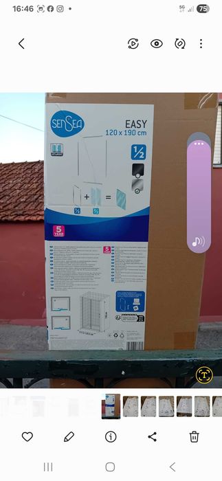 Perfiz de duche sem vidros