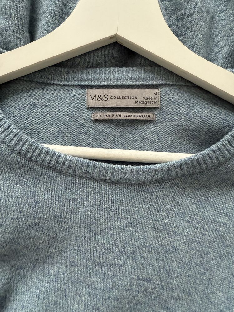 Sweter oversize wełna oldmoney M L vintagelook