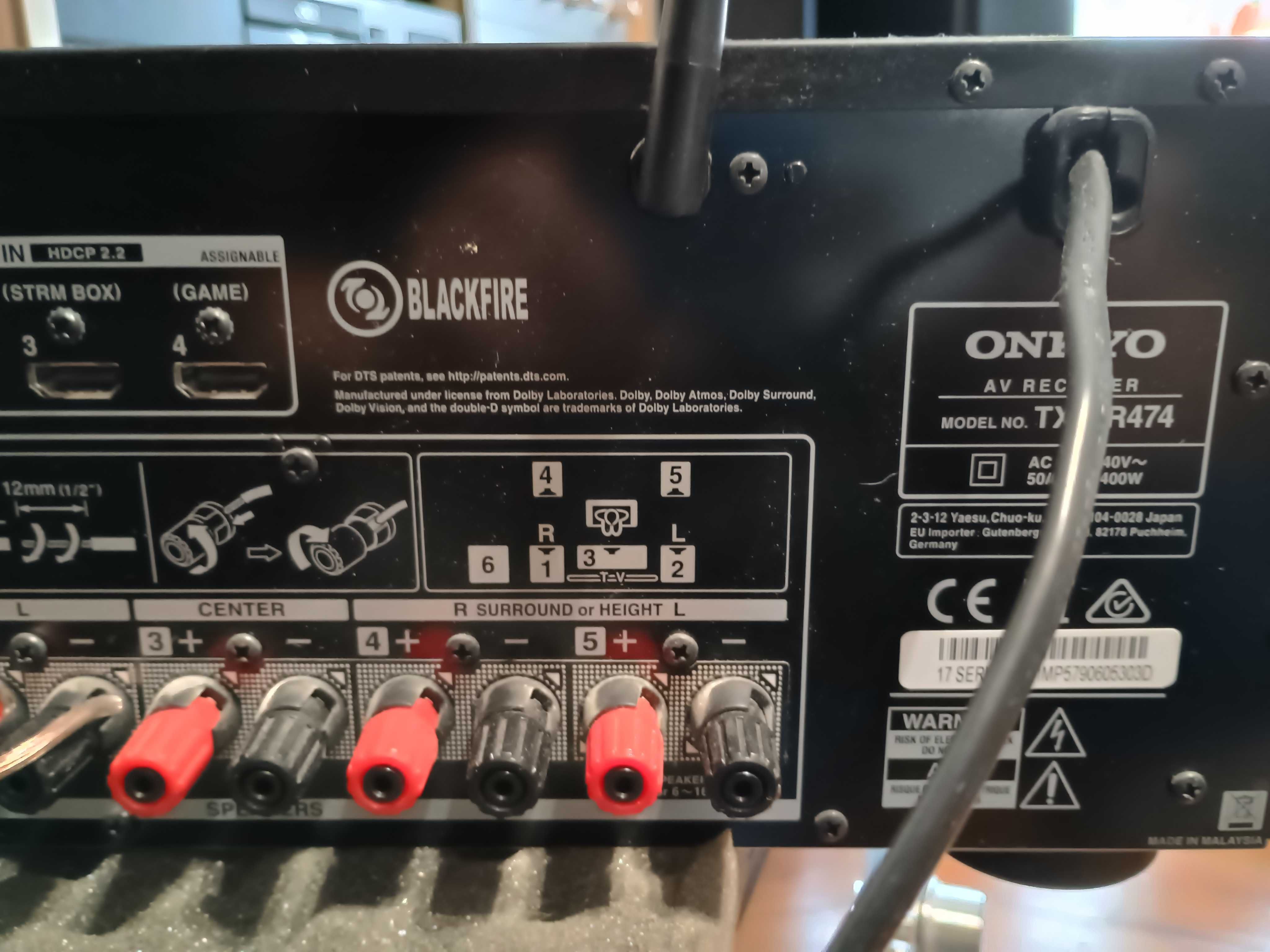 onkyo tx -nr 474 amplituner sieciowy