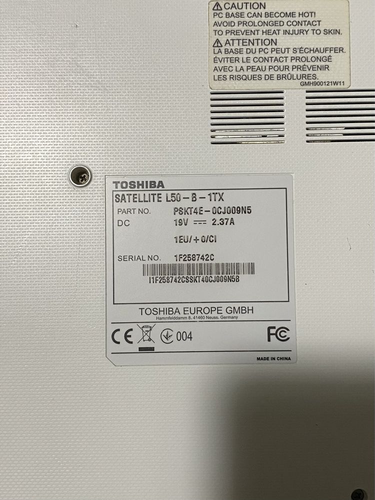 Ноутбук Toshiba Satellite L50-B-1TX 15.6"/4GB RAM/120GB SSD! N2016