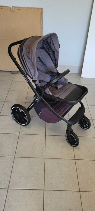 Wózek 2w1 Muuvo Quick 3.0 – gondola + spacerówka, szary