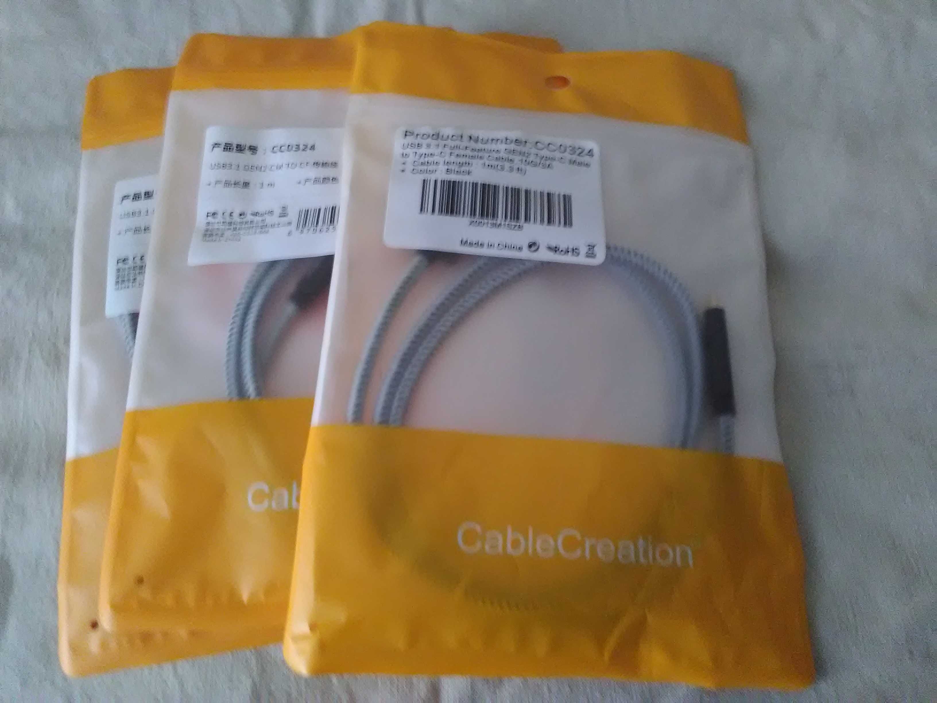 Кабель CableCreation, USB 3.1 + USB C та  USB C + USB C
