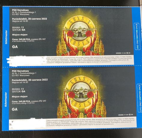 Bilety Guns N’ Roses płyta