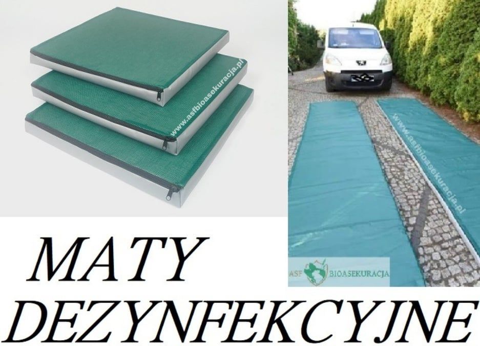 Maty mata dezynfekcyjna Solidna Producent 80x400x5 i inne rozmiary