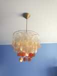Lampa wisząca pomarańczowo-złota