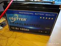 Akumulator Ubetter (Li-Ion) 12,8 V 100 Ah bank energii off-grid z bms
