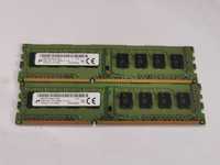 2 sztuki RAM Micron DDR3 4GB 1rx8 PC3-12800U-11-11-A1 DPADY60023 (R-2)