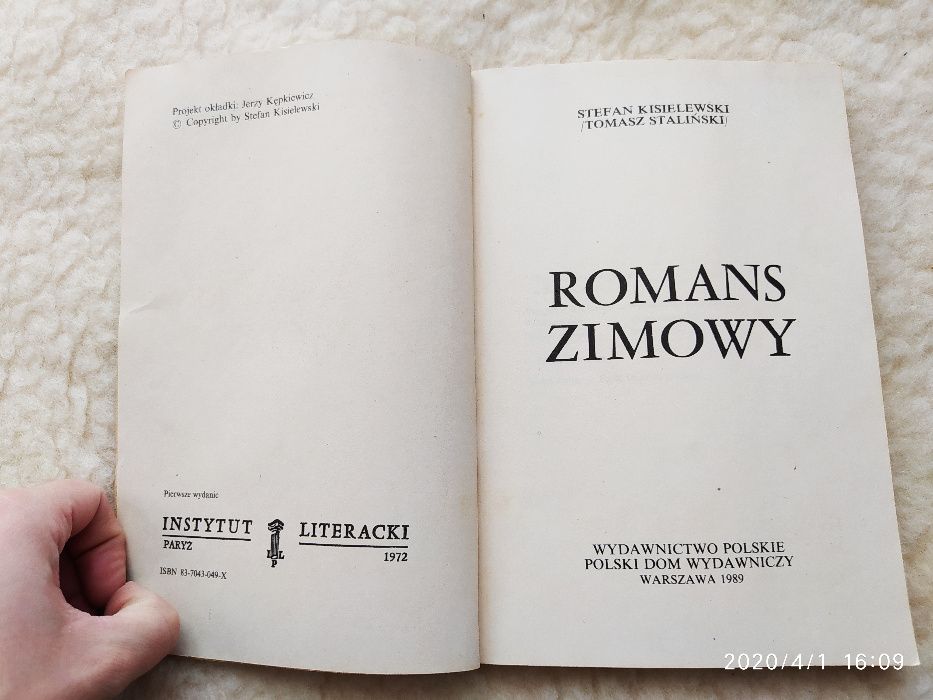 ROMANS ZIMOWY Stefan Kisielewski literatura piękna powieść