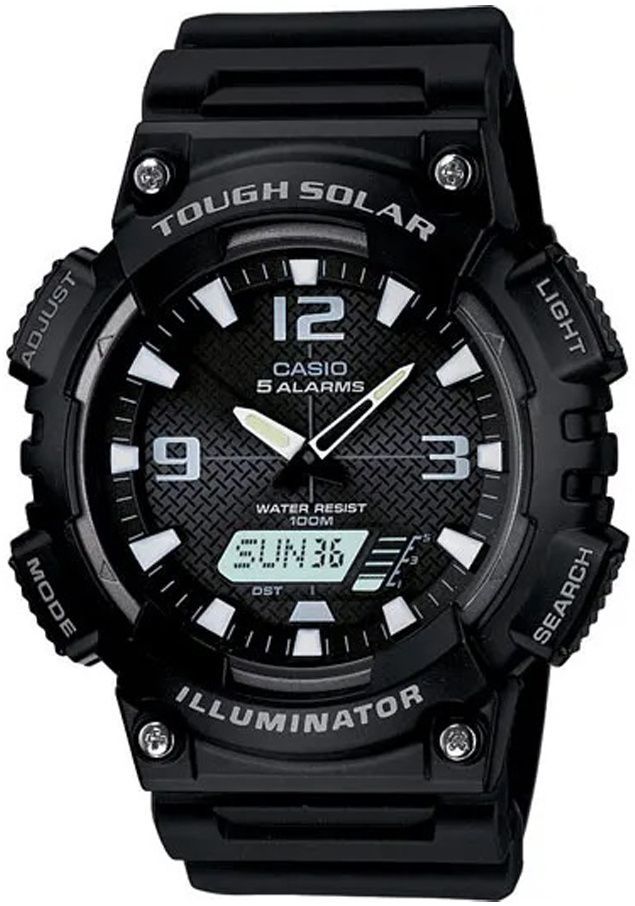 zegarek męski casio solar aq-s810w-1avef + box