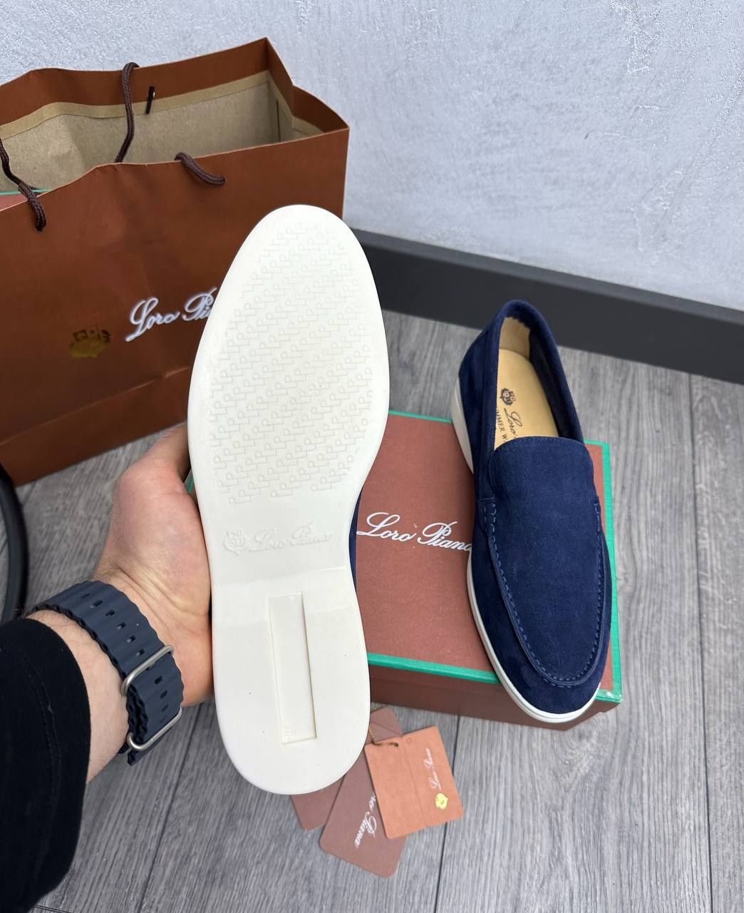 Лоферы замша Loro Piana 40-45