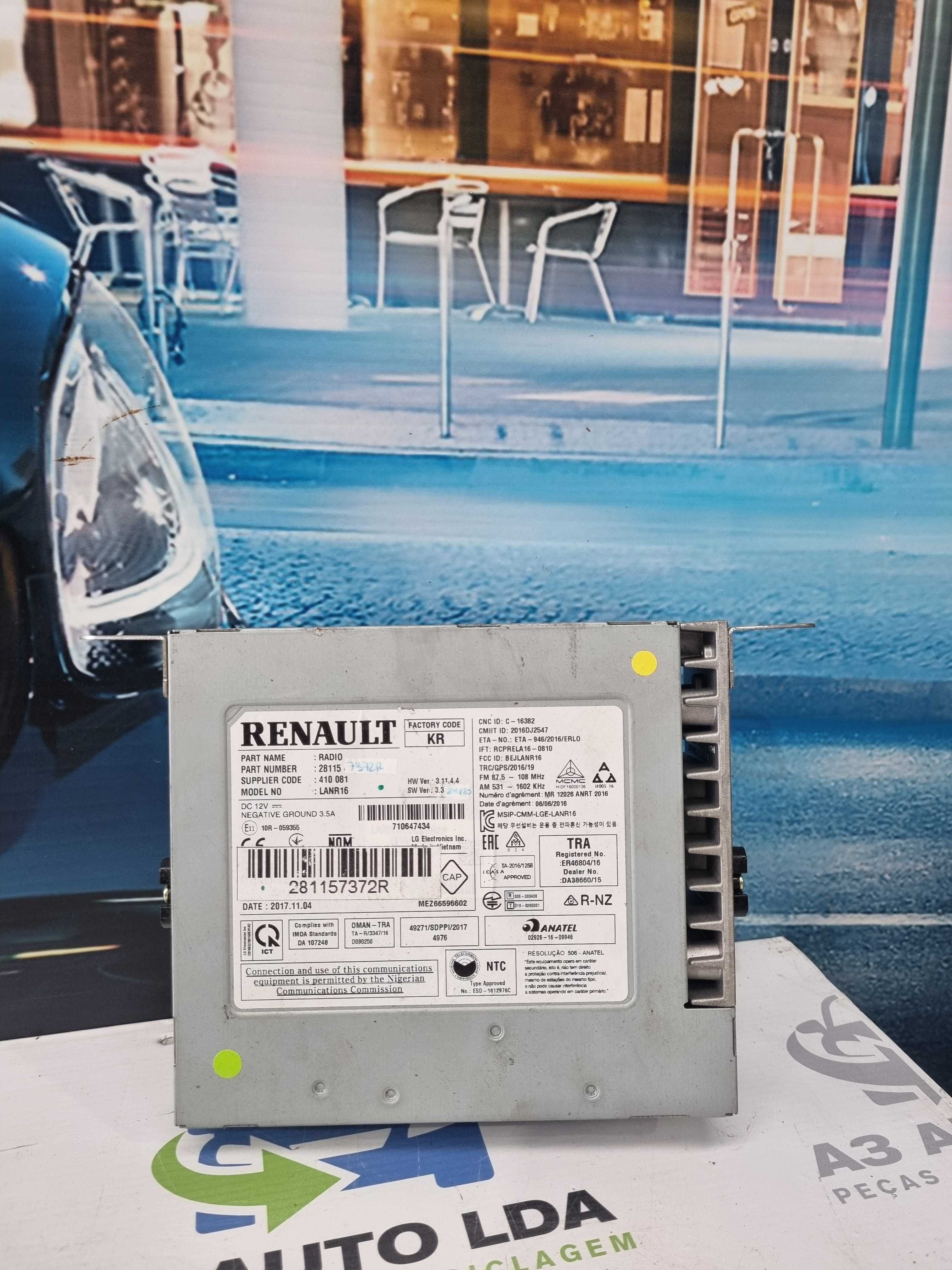 Módulo auto rádio GPS Renault Megane 4