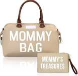 Beżowa torba Mommy Bag Mommy's Treasures dla mamy