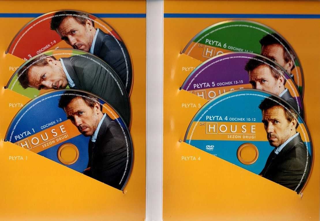 Zestaw 3 Sezony Dr House 21 Płyt Dvd Sezon 1, 2 I 3