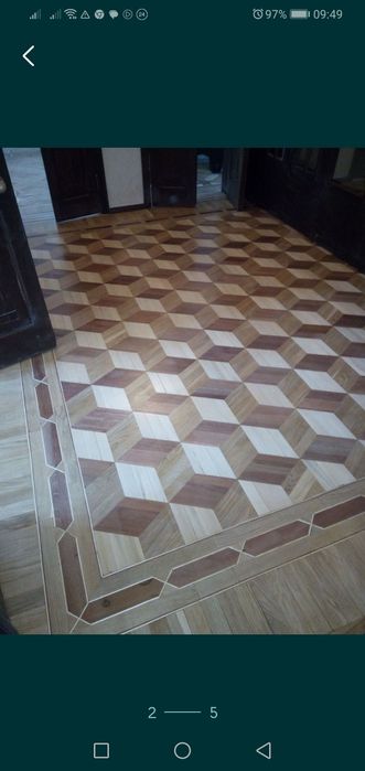 Паркетные работы шлифовка циклёвка паркет доска краска