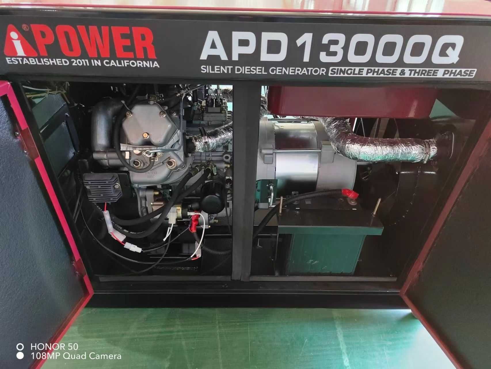 Генератор 13кВт дизельний Ai Power APD13000Q ADEMAX Edition 230&400V