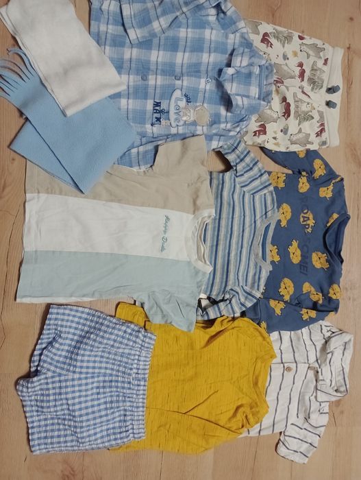 Paka zestaw ubranek dla chłopaka na 86 92