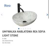 Umywalka nablatowa REA SOFIA light stone